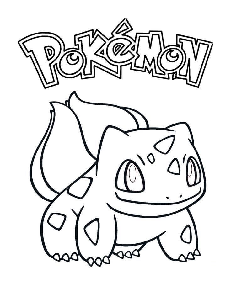 Dibujo de Bulbasaur en Pokémon para Colorear