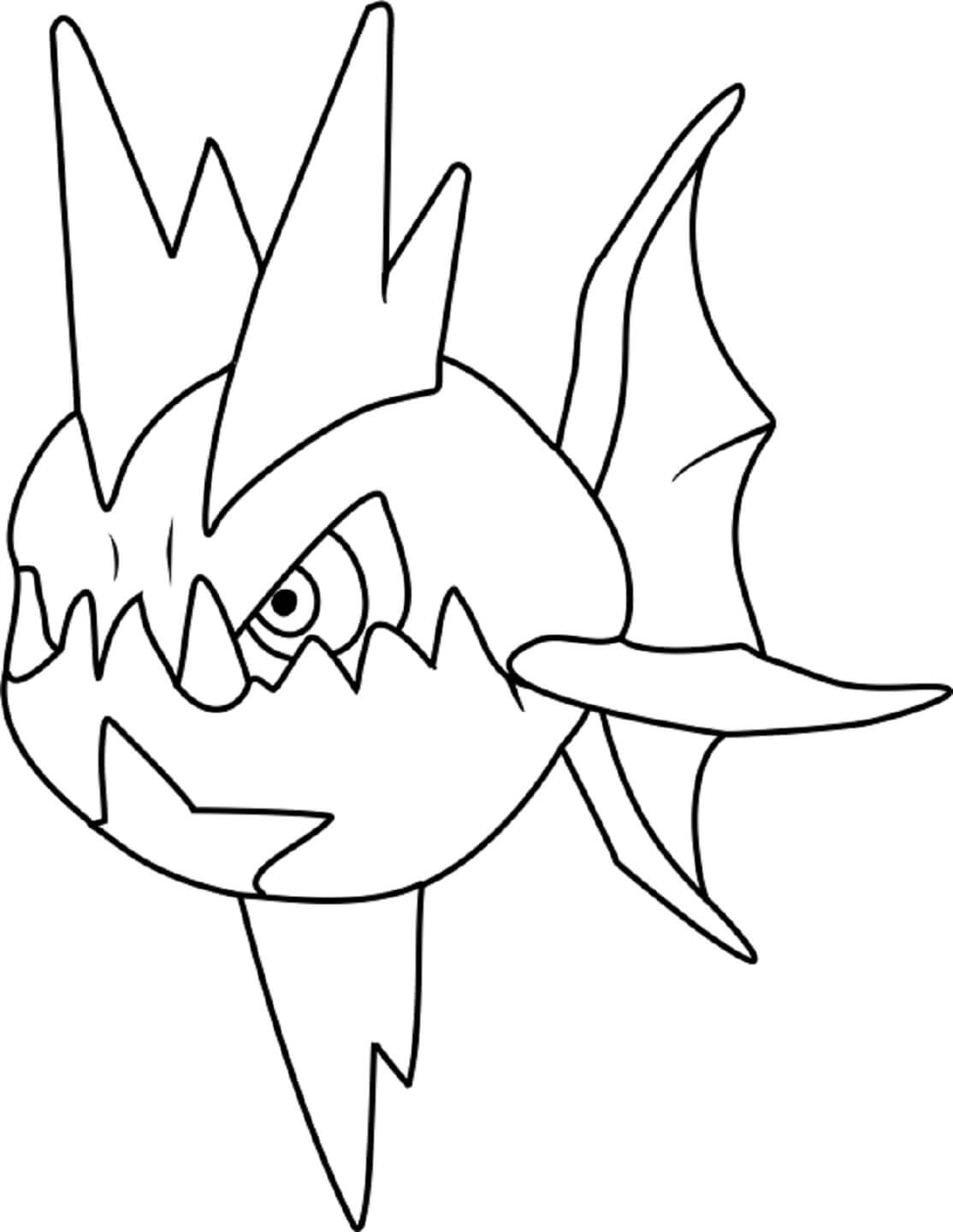 Dibujo de Carvanha para Colorear