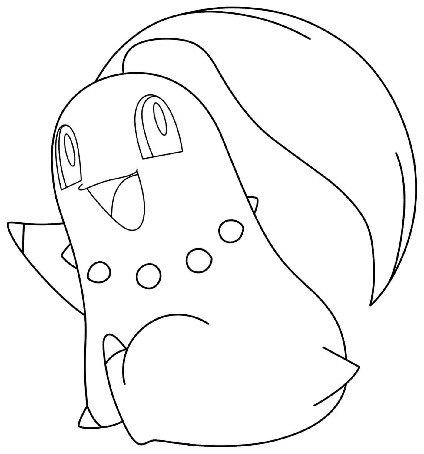 Dibujo de Chikorita en Pokémon para Colorear