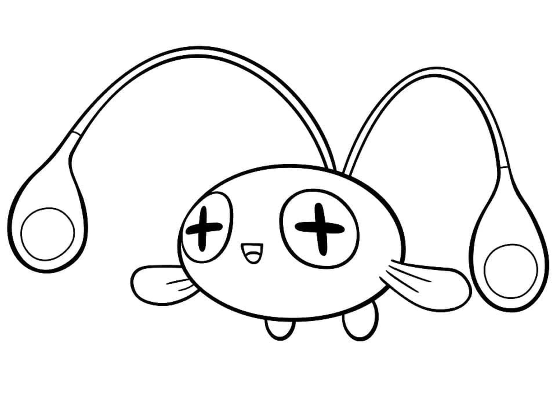 Dibujo de Chinchou en Pokémon para Colorear