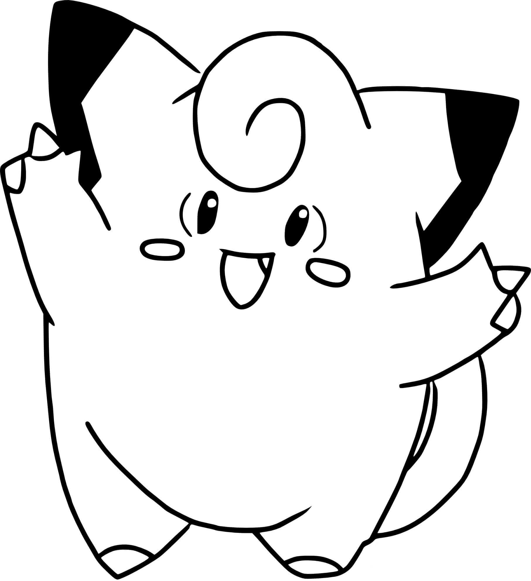Dibujo de Clefairy en Pokémon para Colorear