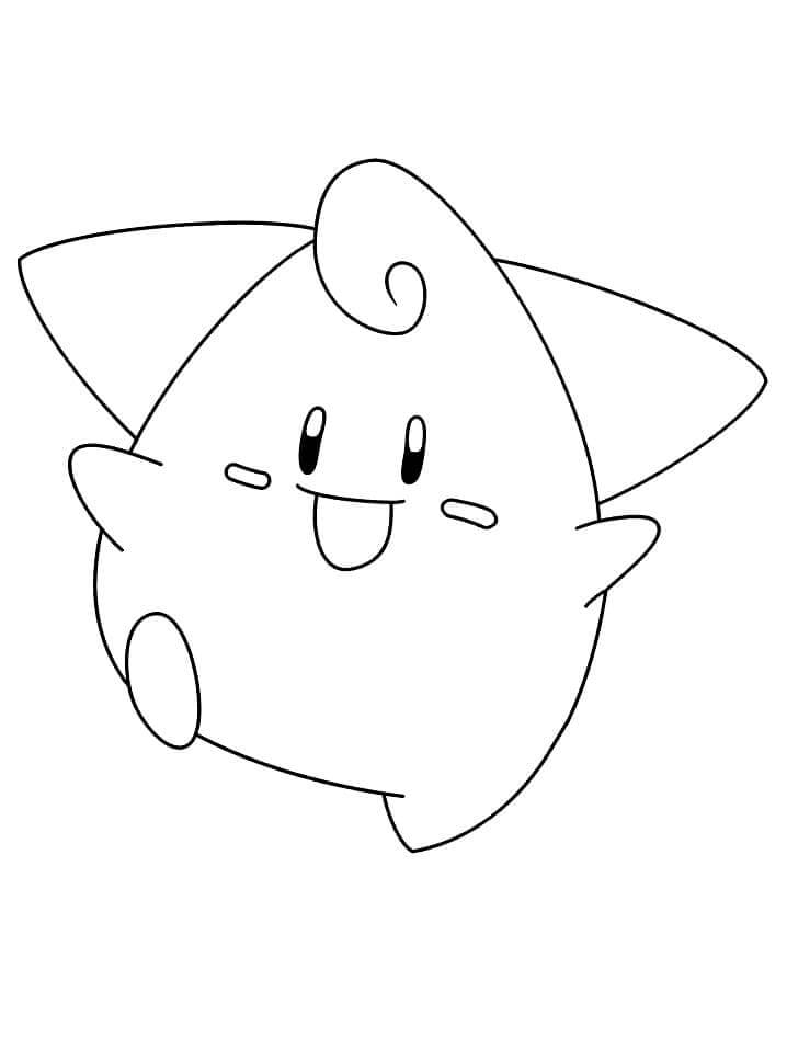 Dibujo de Cleffa en Pokémon para Colorear