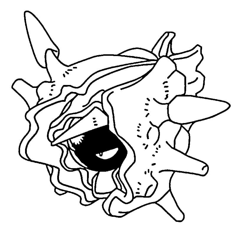 Dibujo de Cloyster en Pokémon para Colorear
