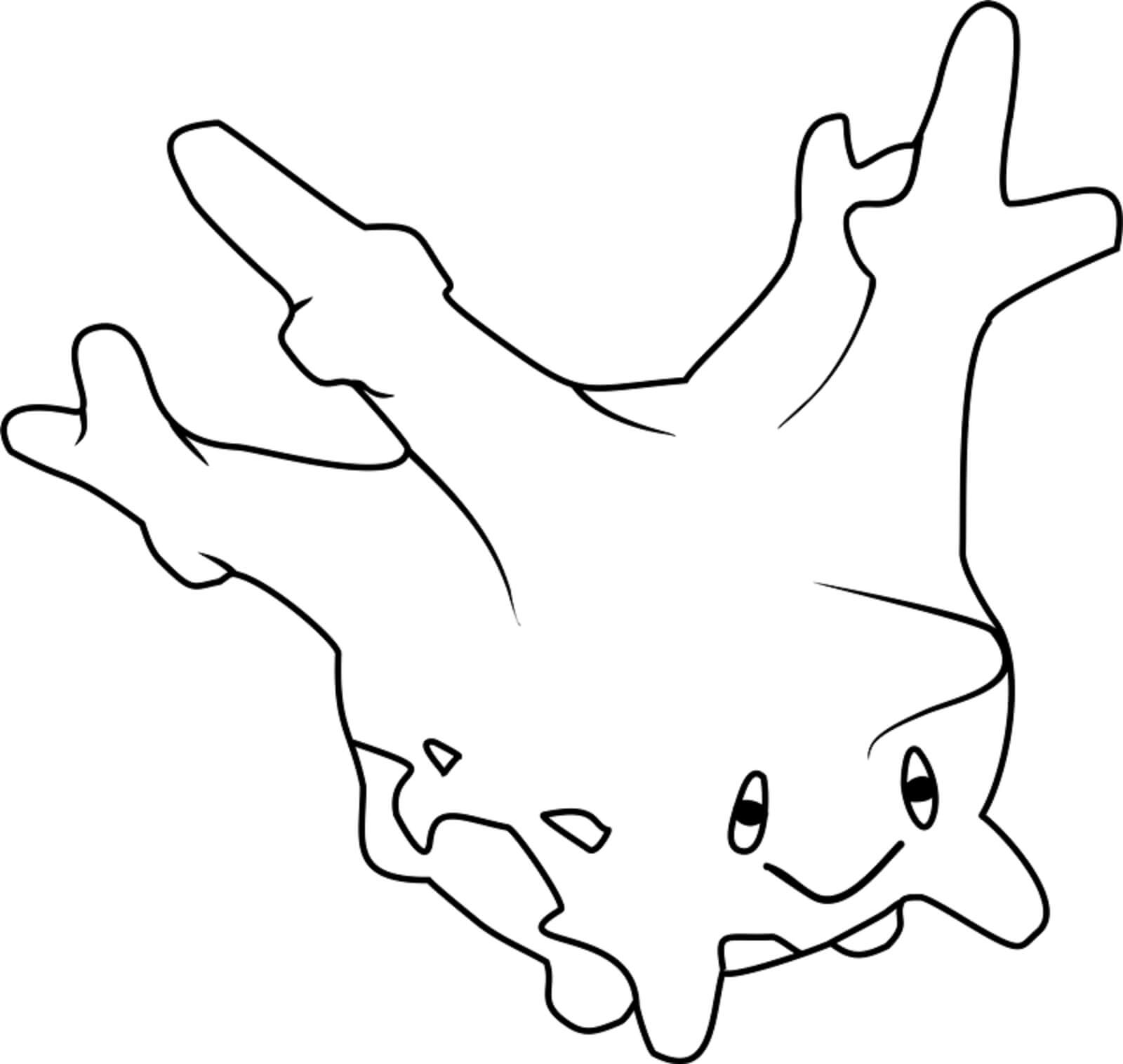 Dibujo de Corsola en Pokémon para Colorear
