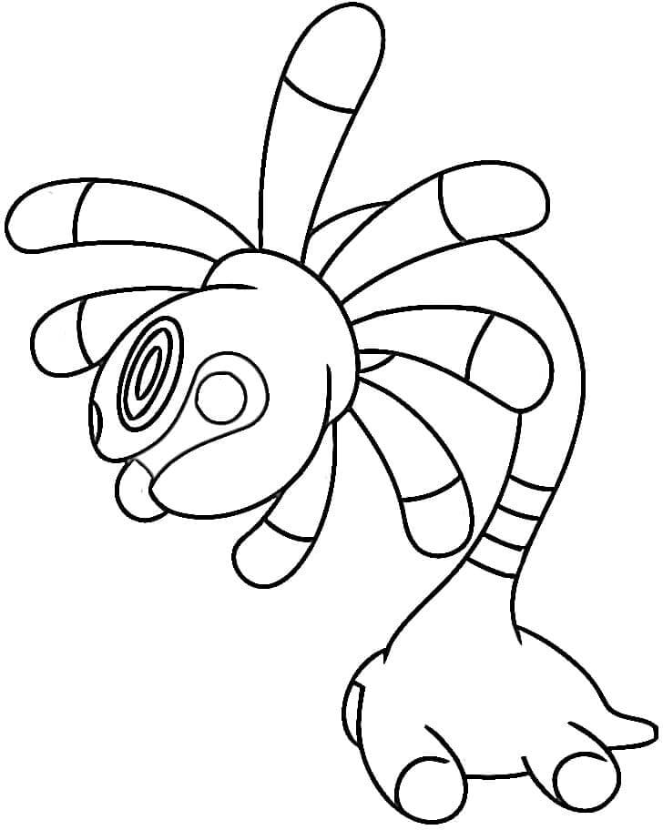 Dibujo de Cradily en Pokémon para Colorear