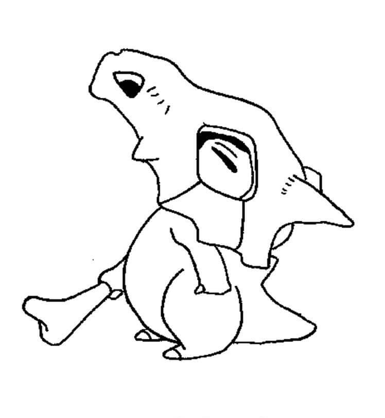 Dibujo de Cubone en Pokémon para Colorear