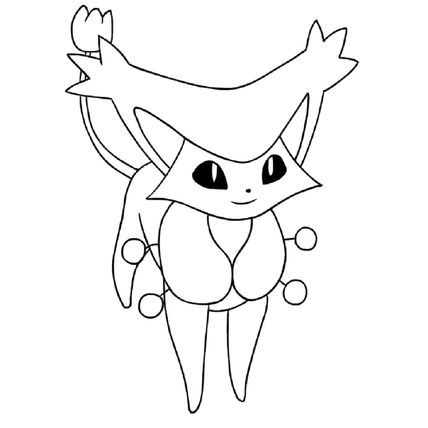 Dibujo de Delcatty en Pokémon para Colorear