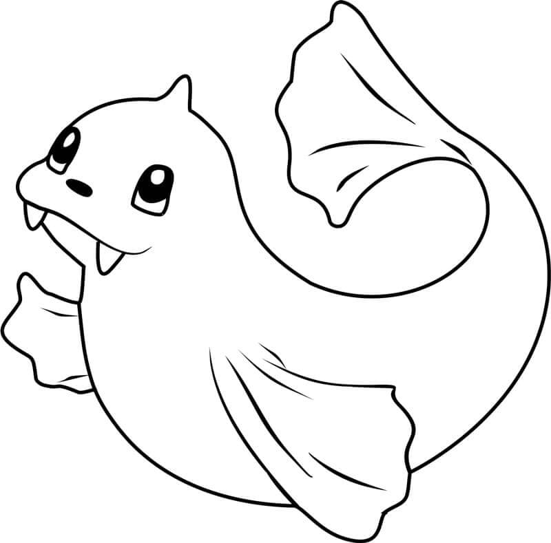Dibujo de Dewgong en Pokémon para Colorear