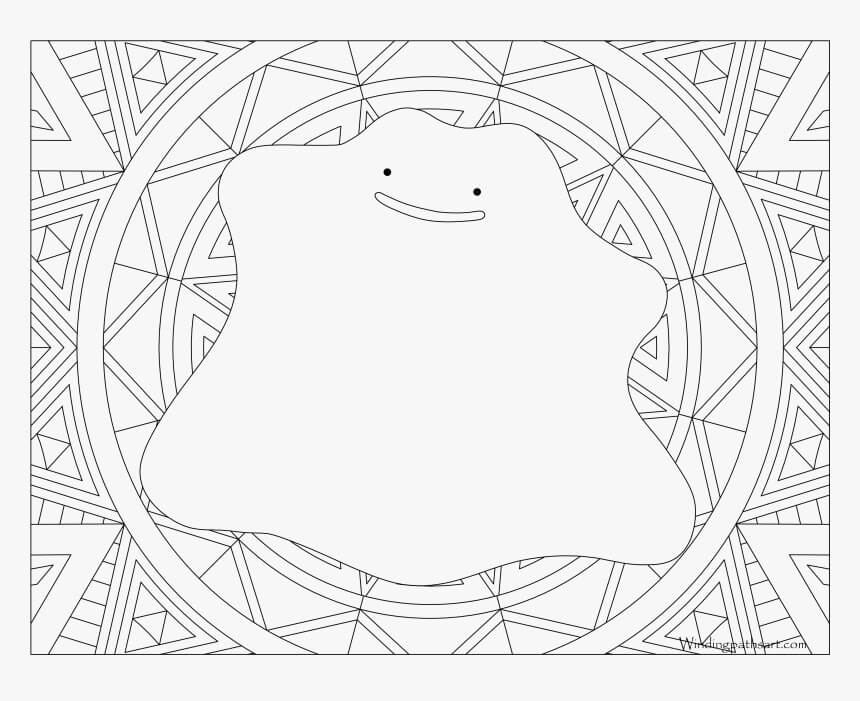 Dibujo de Ditto en Pokémon para Colorear