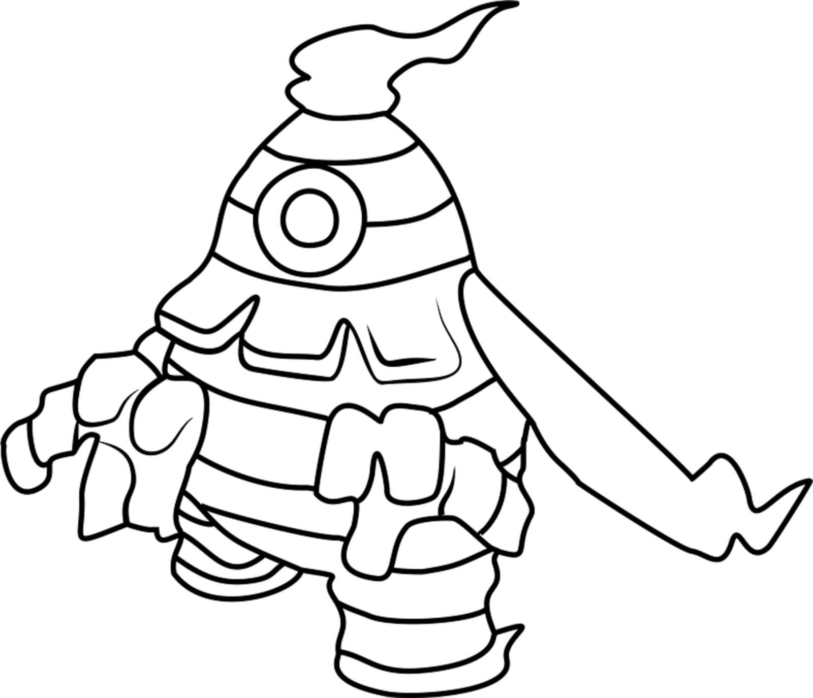 Dibujo de Dusclops en Pokémon para Colorear