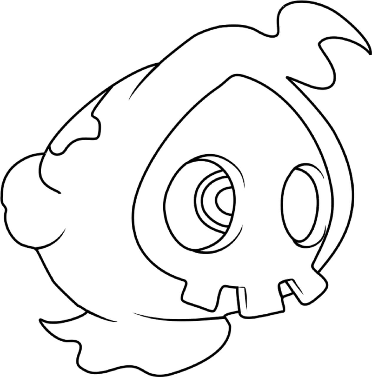 Dibujo de Duskull en Pokémon para Colorear