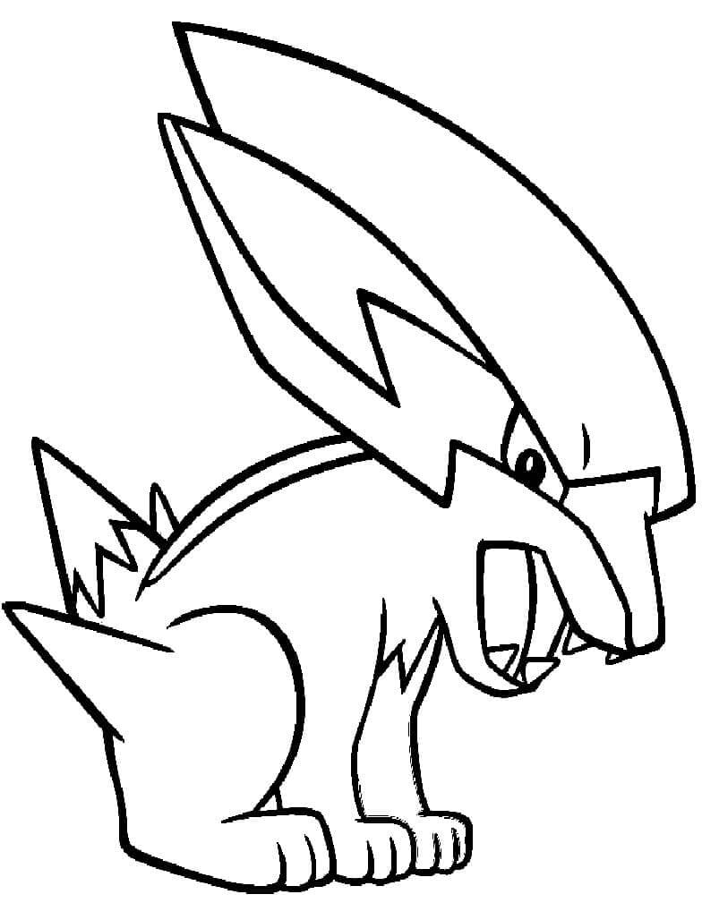 Dibujo de Electrike en Pokémon para Colorear