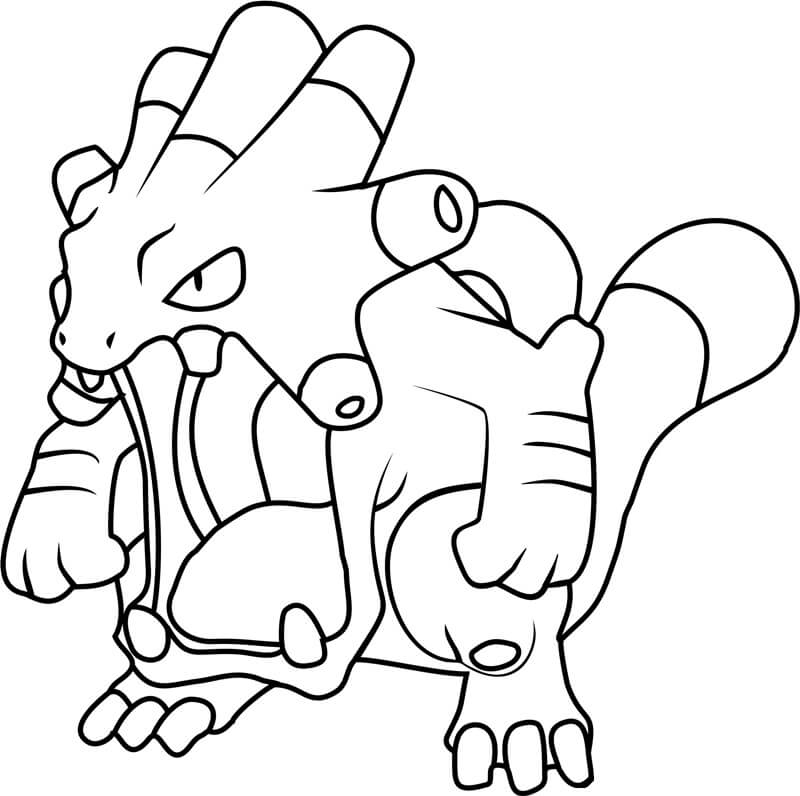 Dibujo de Exploud en Pokémon para Colorear