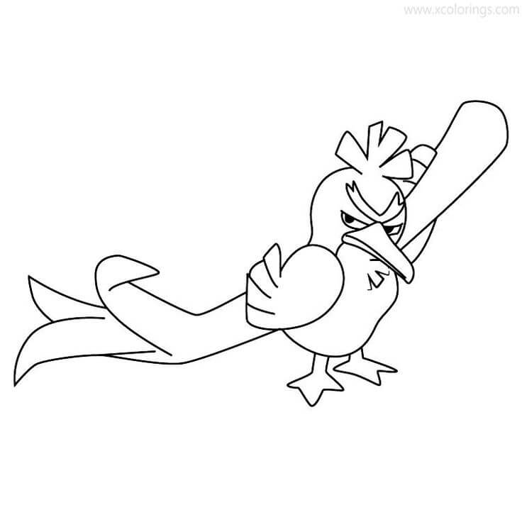 Dibujo de Farfetchd para Colorear