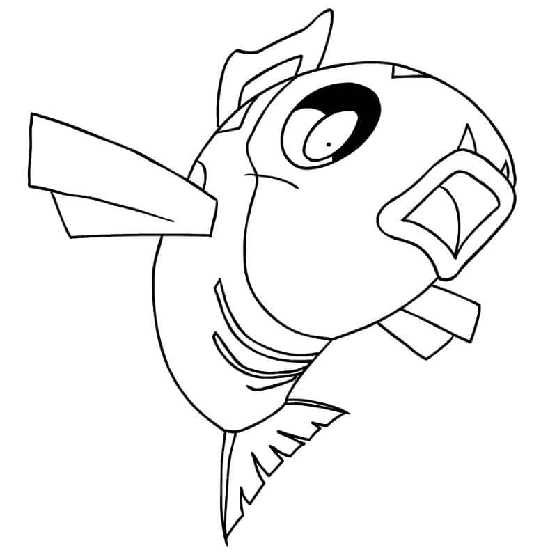 Dibujo de Feebas en Pokémon para Colorear