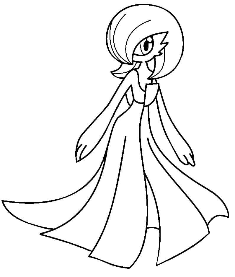 Dibujo de Gardevoir en Pokémon para Colorear