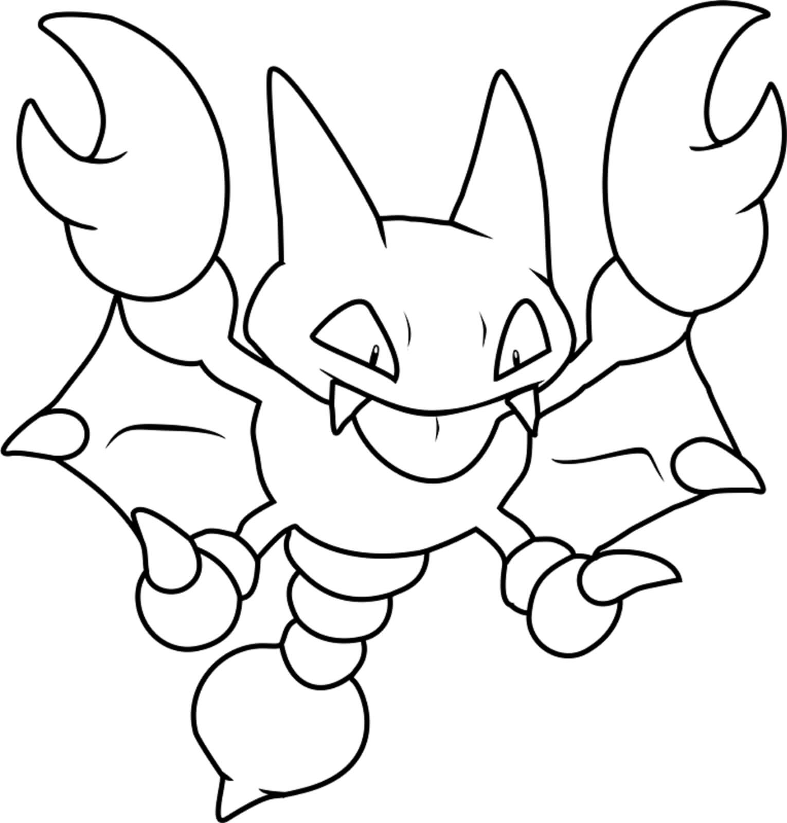 Dibujo de Gligar en Pokémon para Colorear