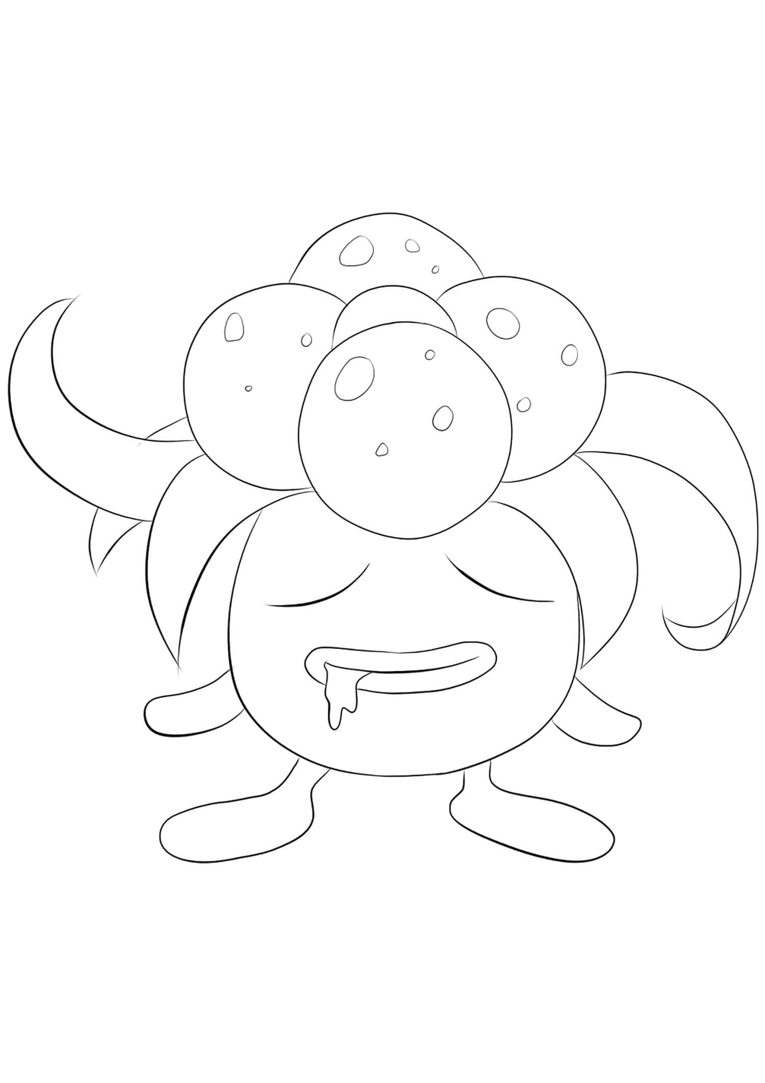 Dibujo de Gloom en Pokémon para Colorear