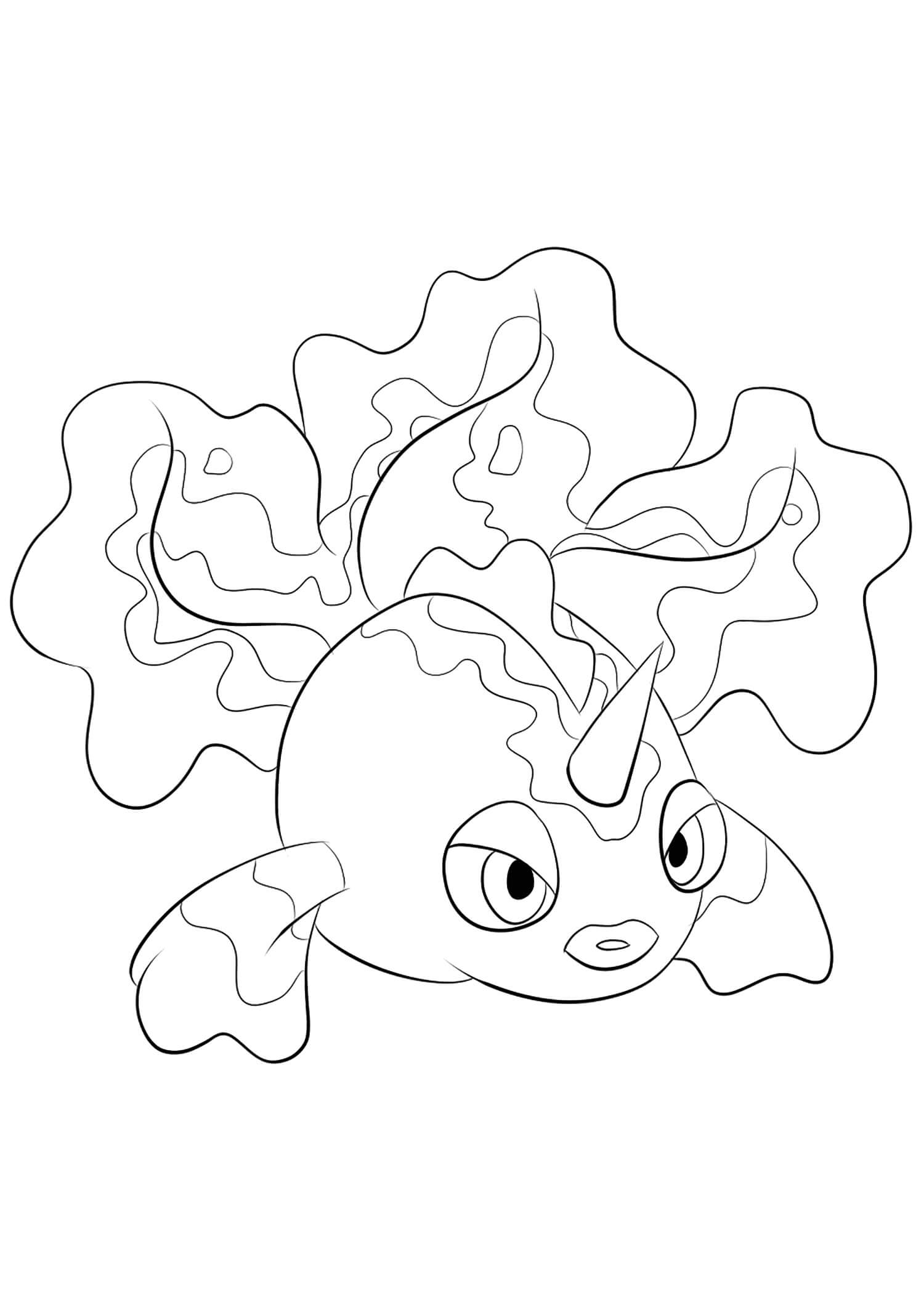 Dibujo de Goldeen en Pokémon para Colorear