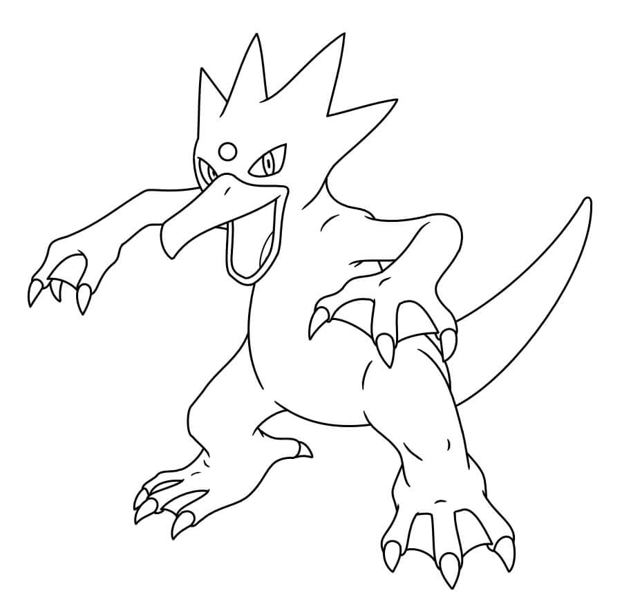 Dibujo de Golduck en Pokémon para Colorear