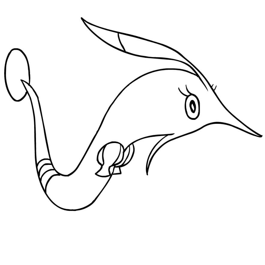 Dibujo de Gorebyss en Pokémon para Colorear