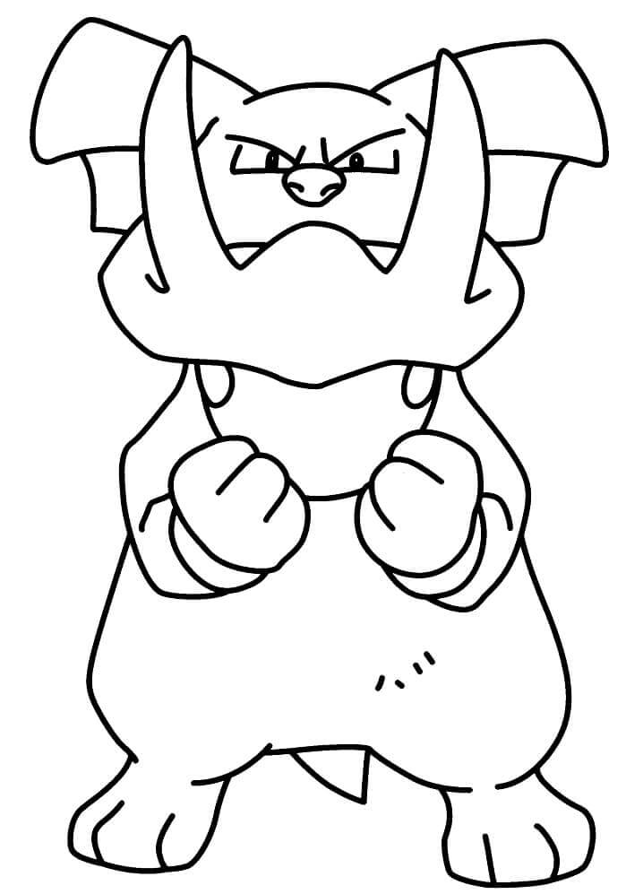 Dibujo de Granbull en Pokémon para Colorear