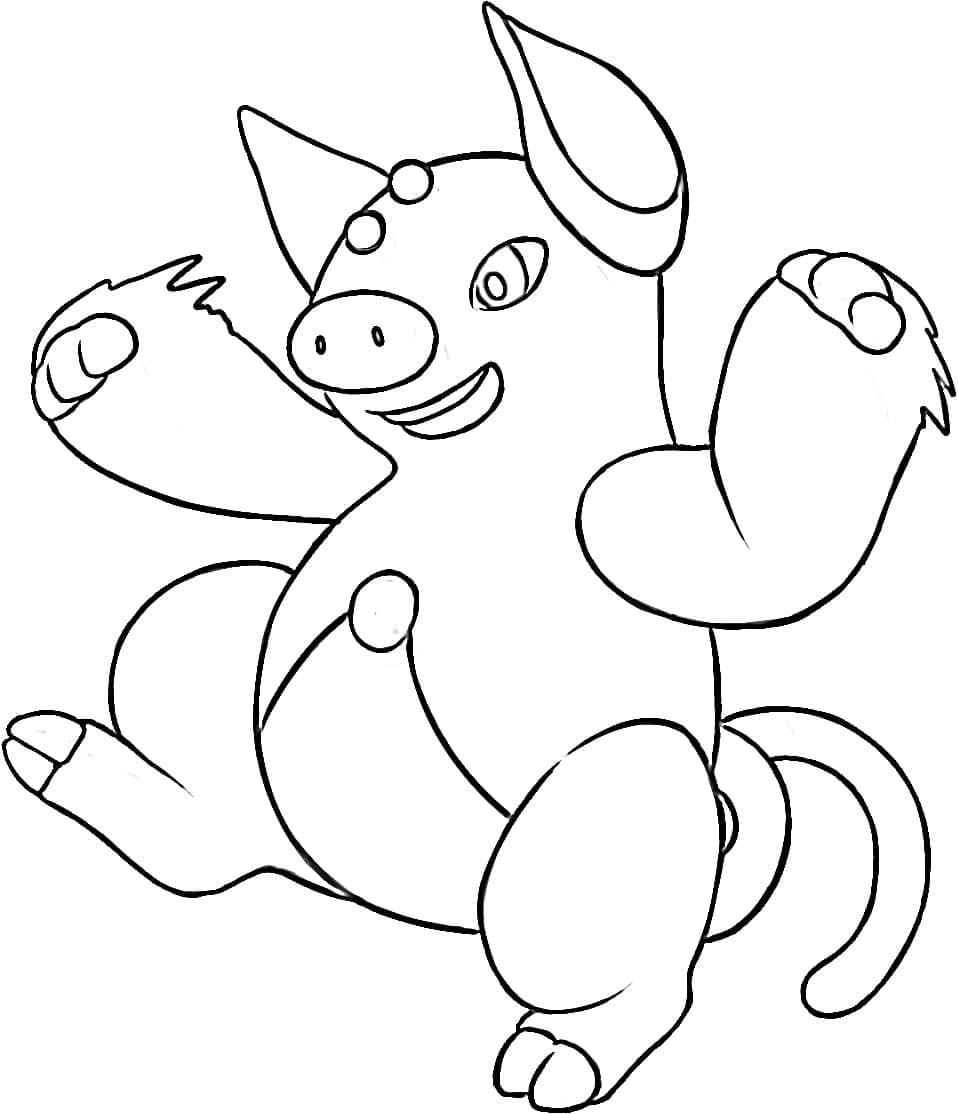 Dibujo de Grunon en Pokémon para Colorear