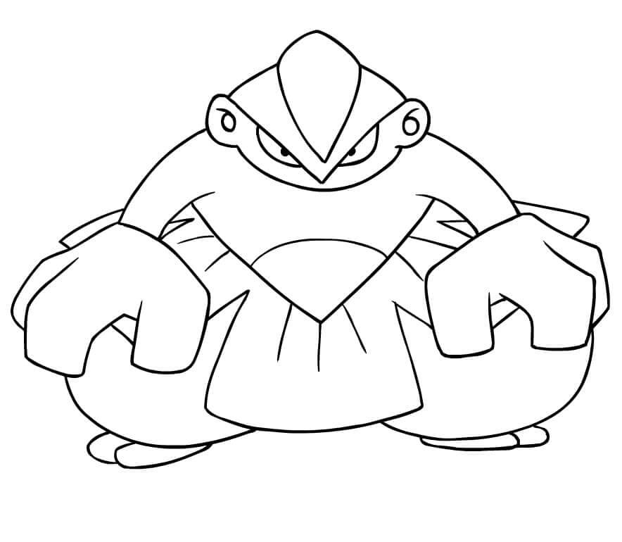 Dibujo de Hariyama en Pokémon para Colorear