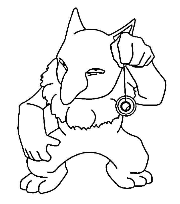 Dibujo de Hipno en Pokémon para Colorear