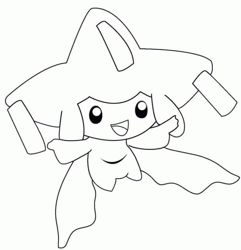 Dibujo de Jirachi en Pokémon para Colorear