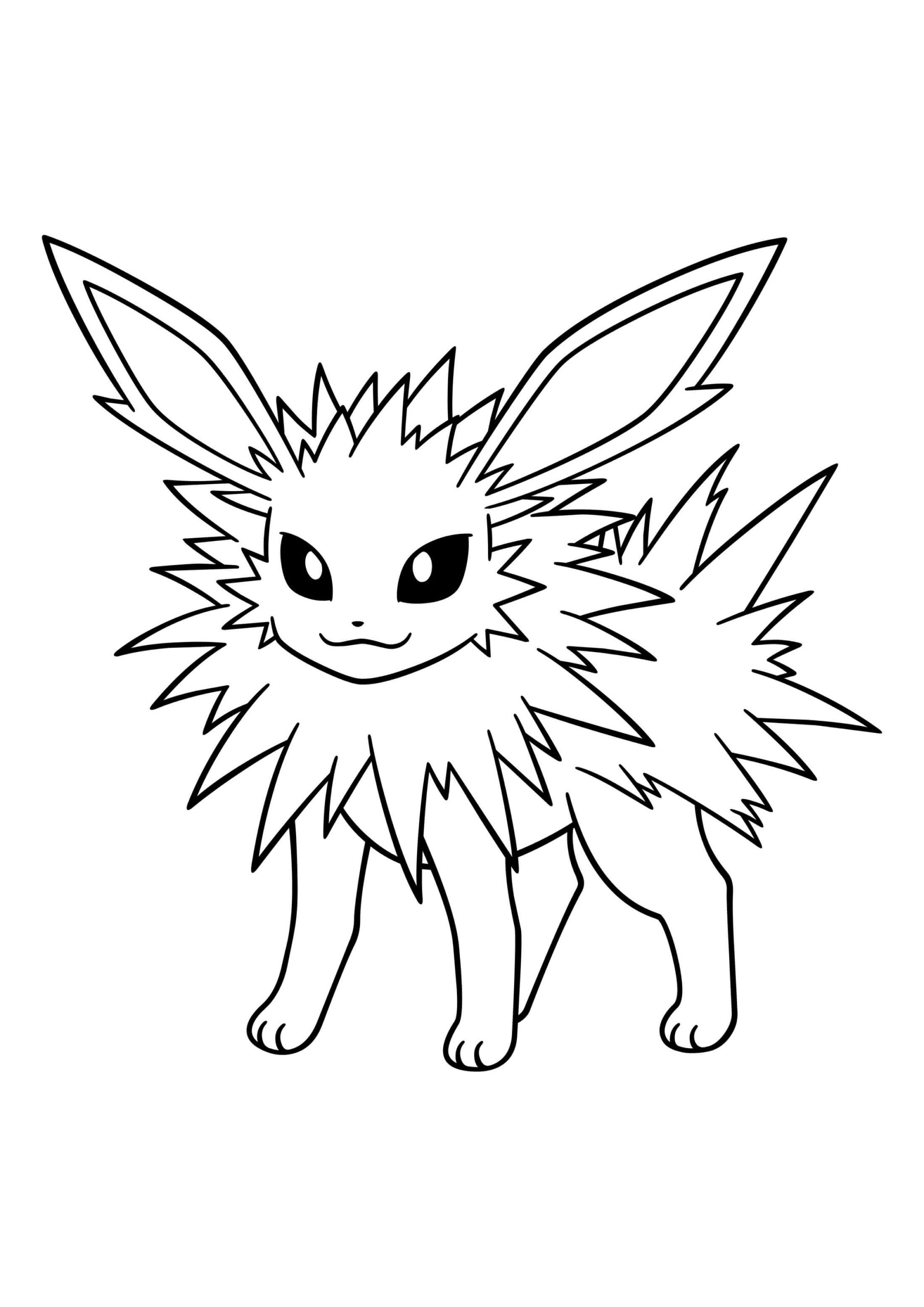 Dibujo de Jolteon en Pokémon Scaled para Colorear