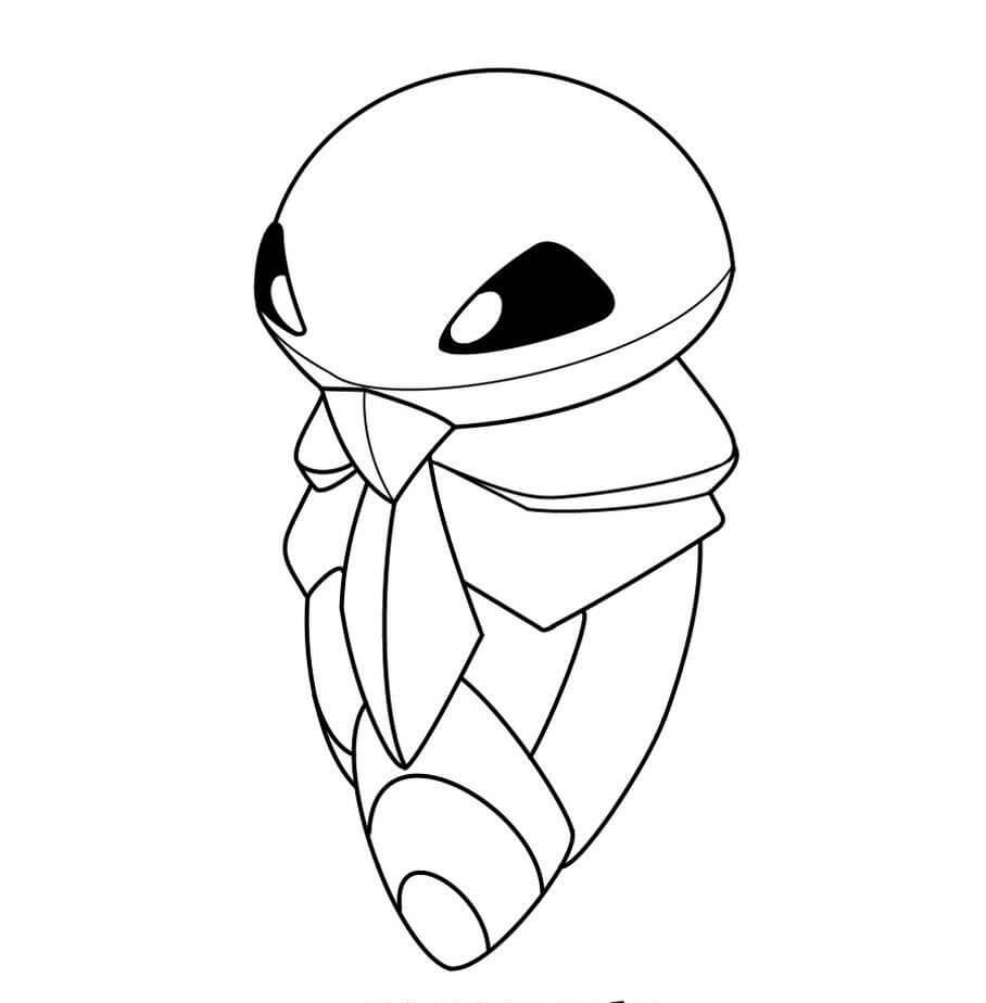 Dibujo de Kakuna en Pokémon para Colorear