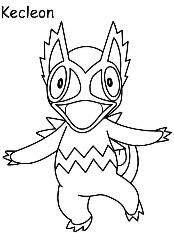 Dibujo de Kecleon en Pokémon para Colorear
