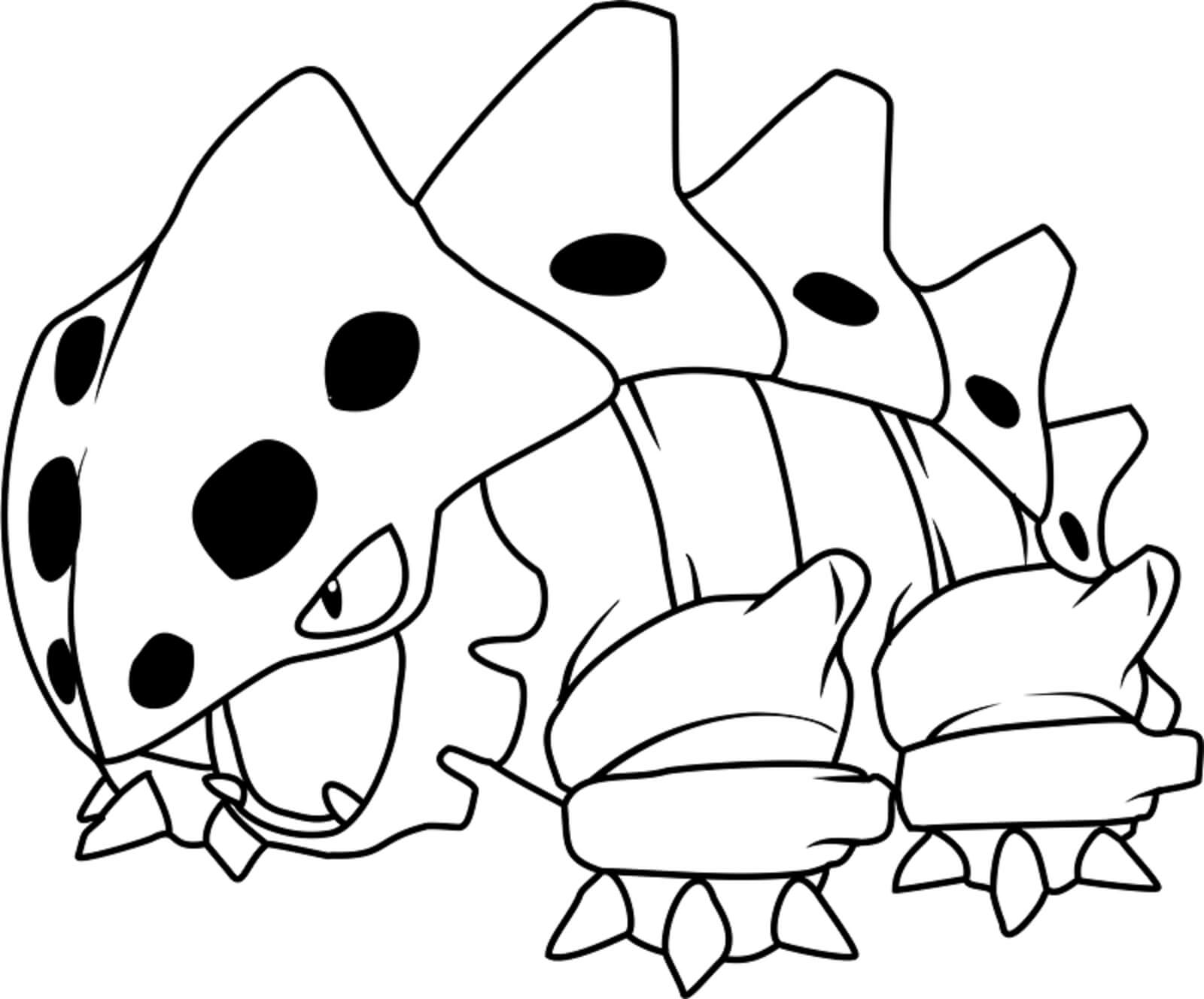 Dibujo de Lairon en Pokémon para Colorear