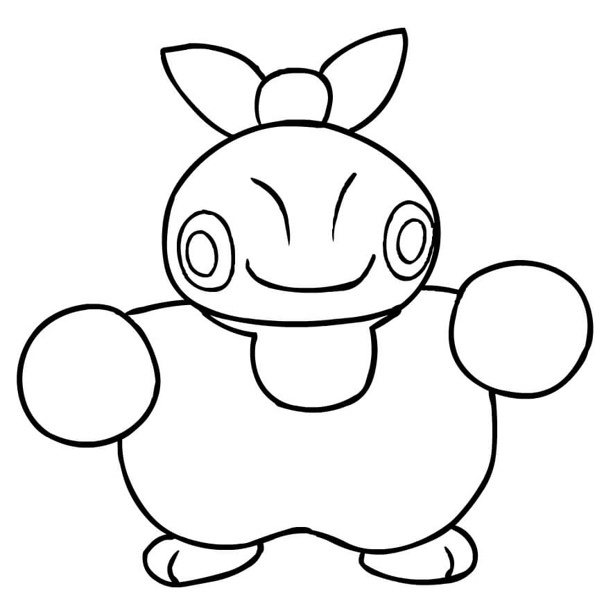 Dibujo de Makuhita para Colorear