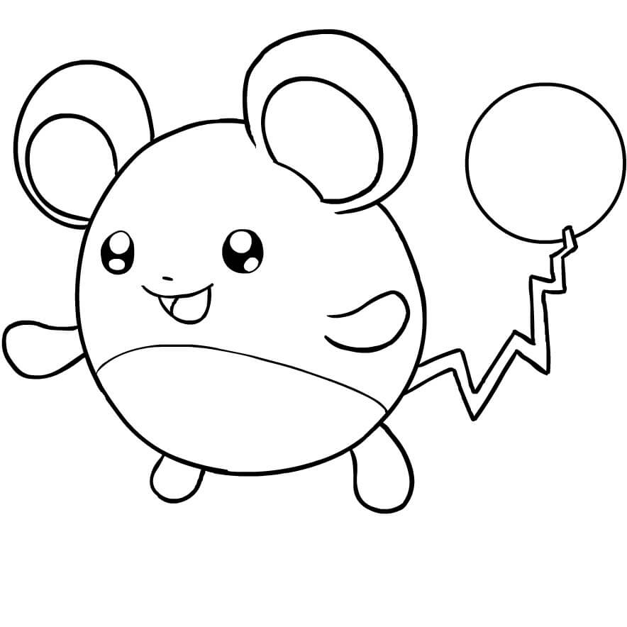 Dibujo de Marill en Pokémon para Colorear