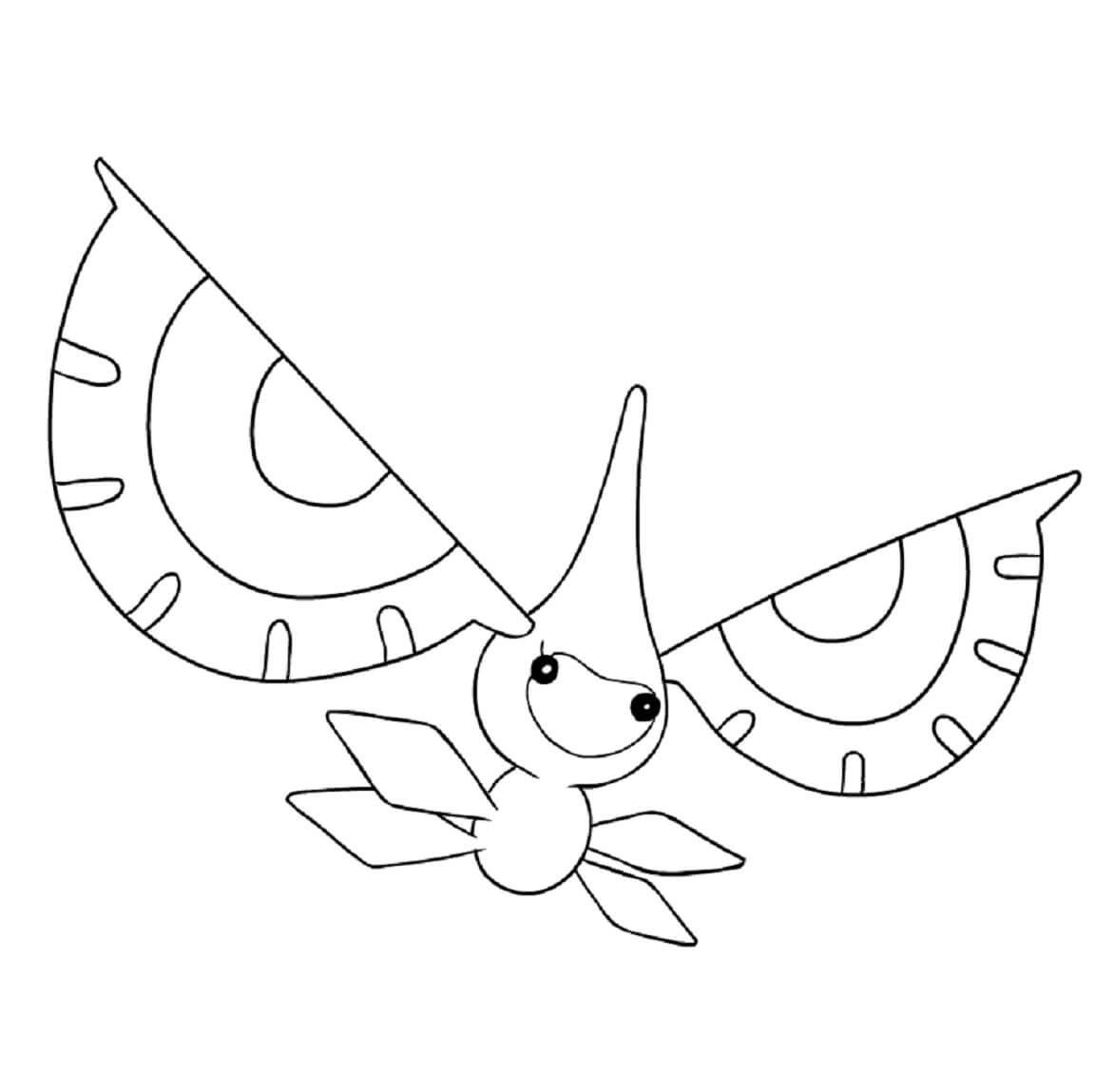 Dibujo de Masquerain para Colorear