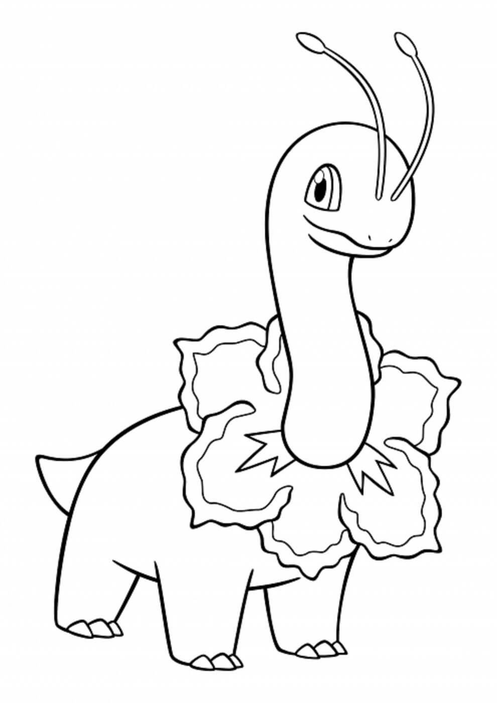 Dibujo de Meganium en Pokémon para Colorear