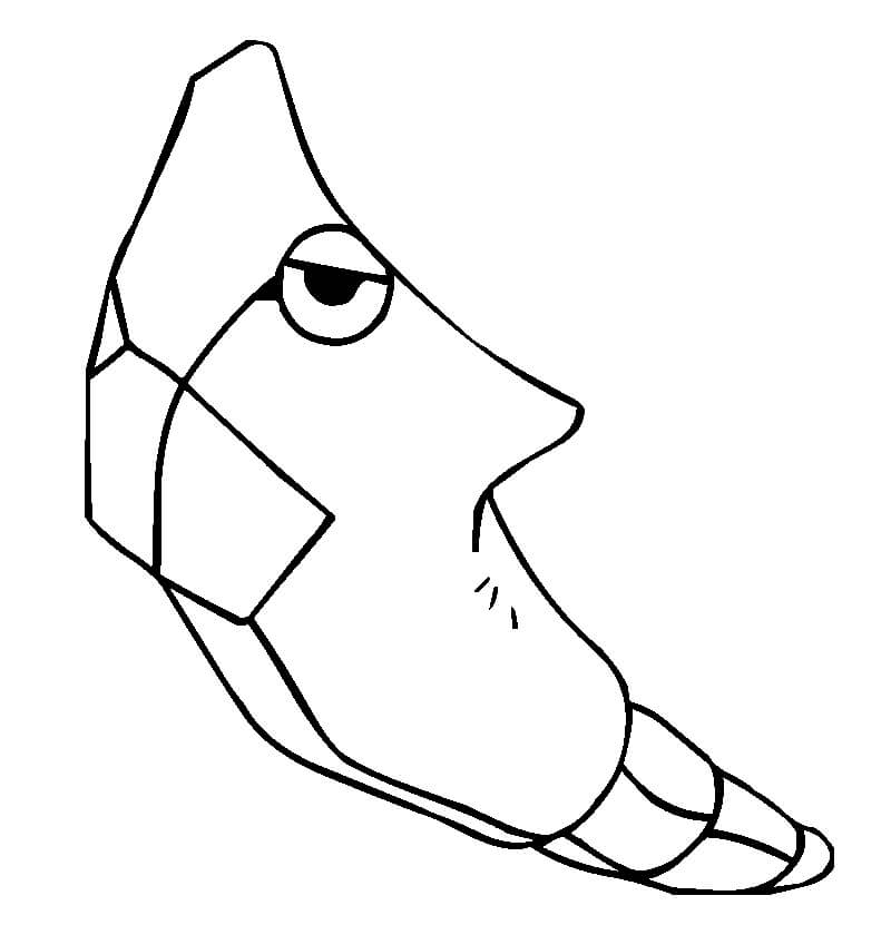 Dibujo de Metapod en Pokémon para Colorear