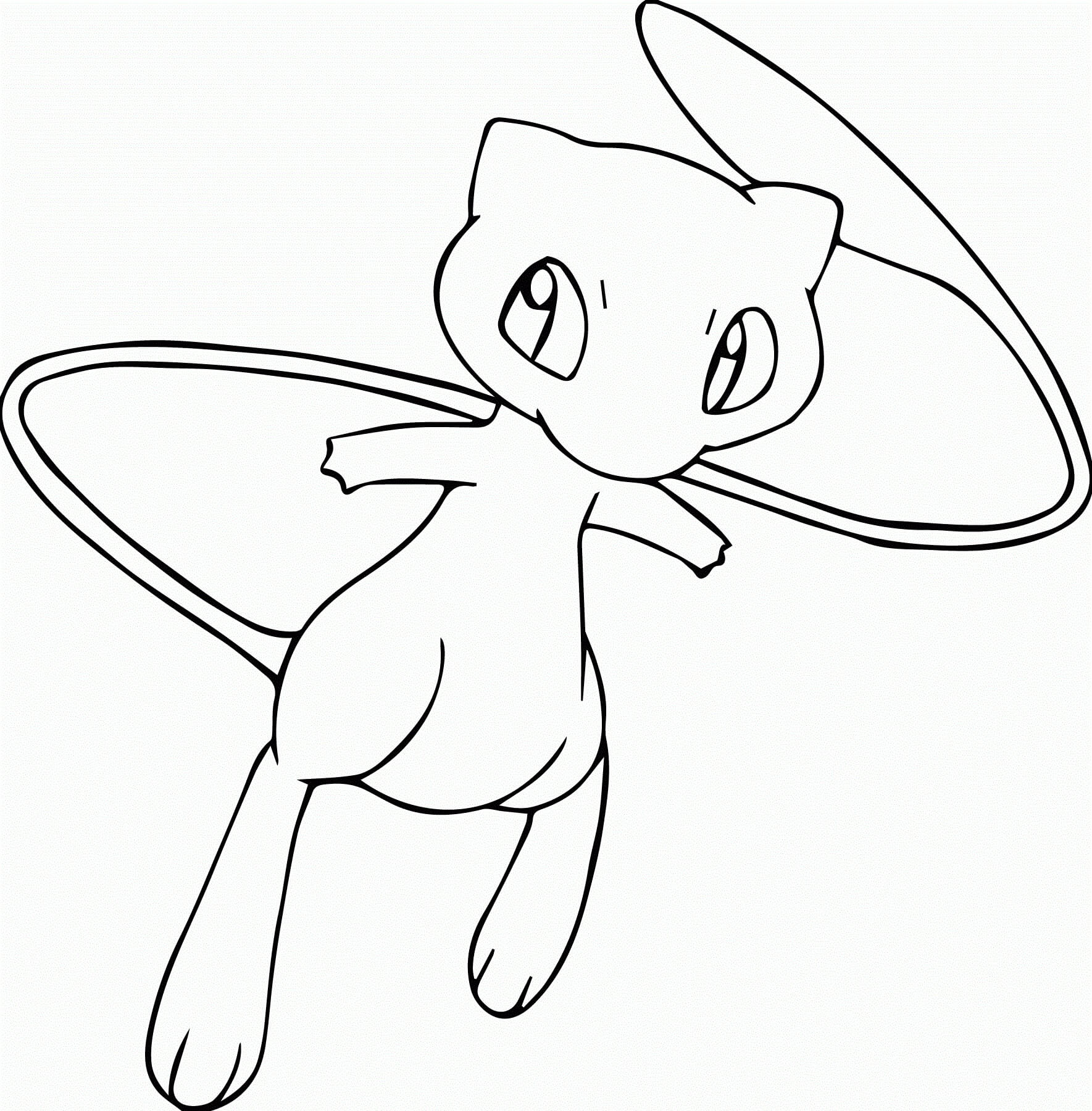 Dibujo de Mew en Pokémon para Colorear
