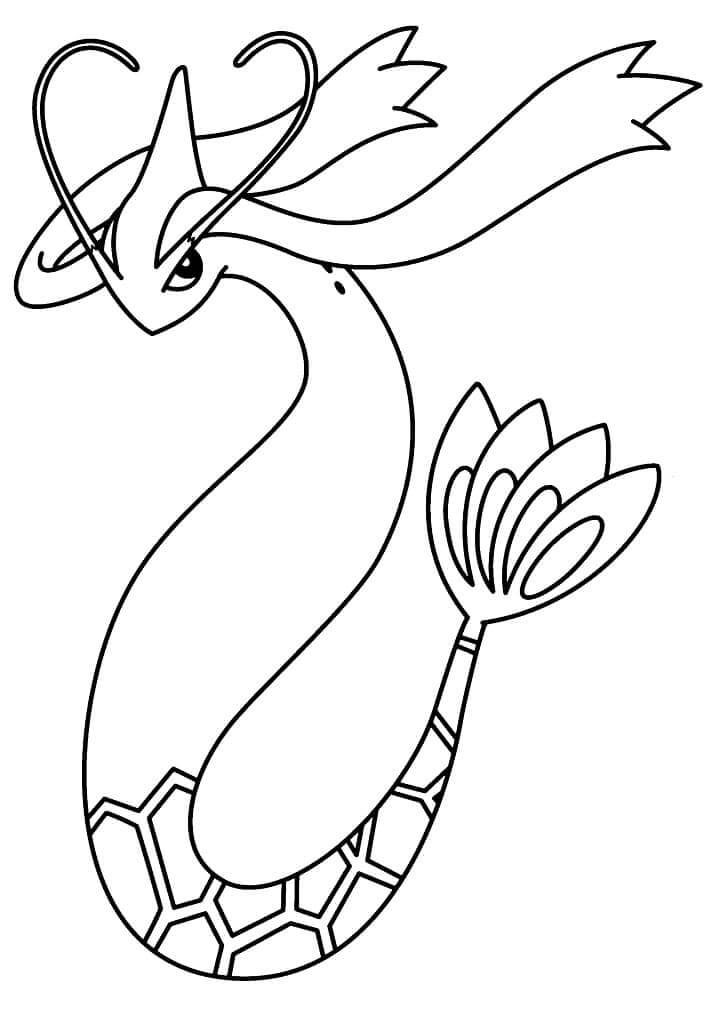 Dibujo de Milotic para Colorear