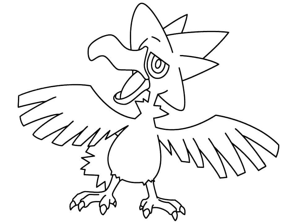 Dibujo de Murkrow en Pokémon para Colorear