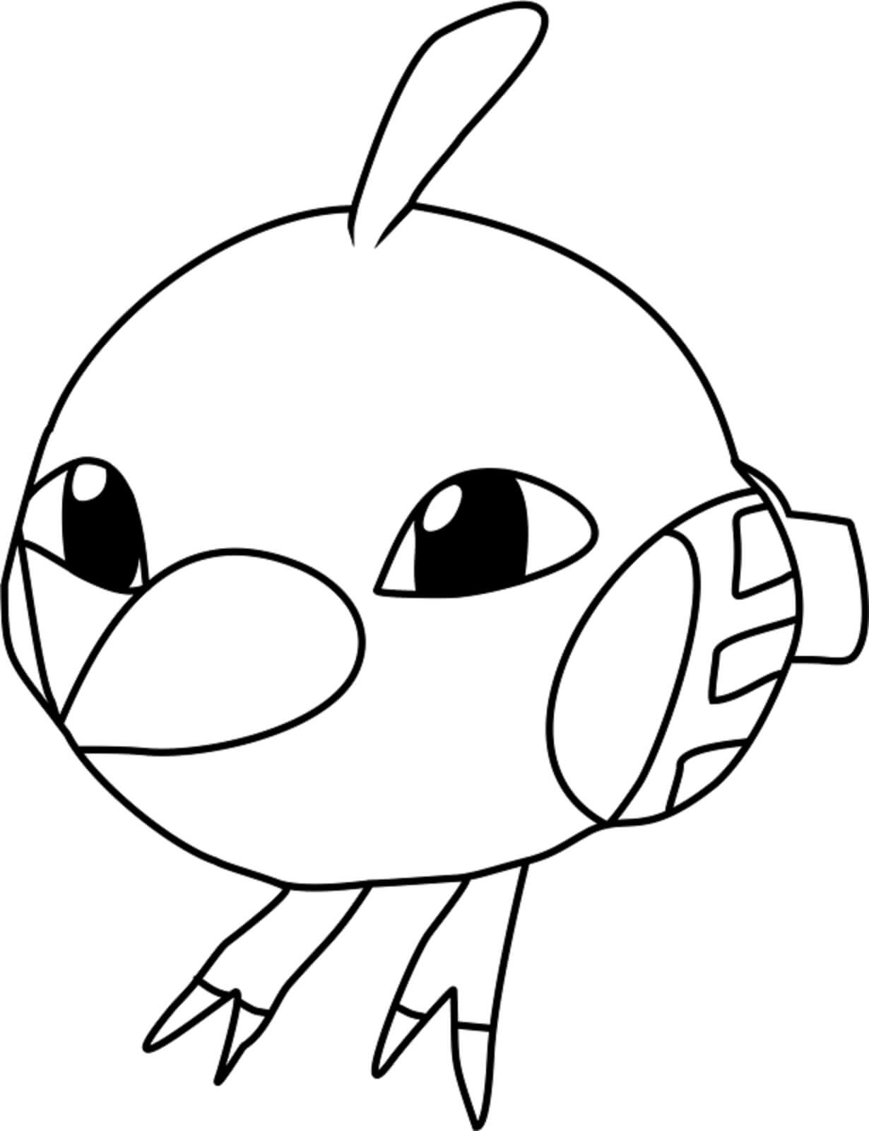 Dibujo de Natu en Pokémon para Colorear