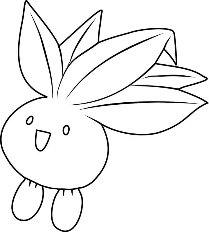 Dibujo de Oddish en Pokémon para Colorear