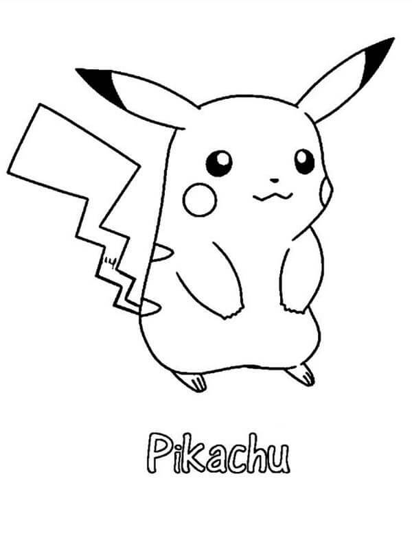Dibujo de Pikachu para Colorear