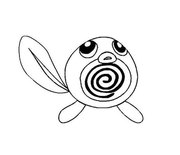 Dibujo de Poliwag en Pokémon para Colorear