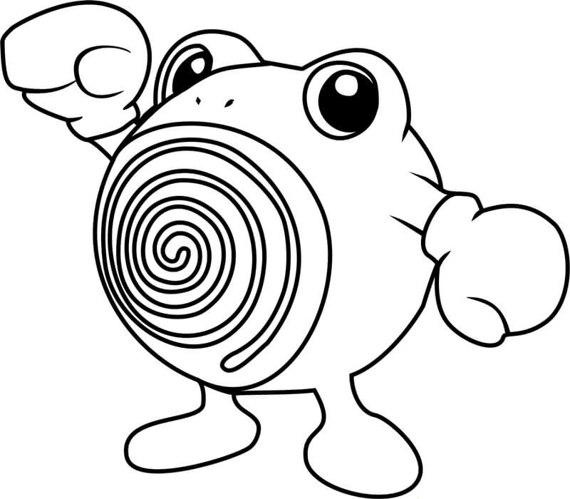 Dibujo de Poliwhirl en Pokémon para Colorear