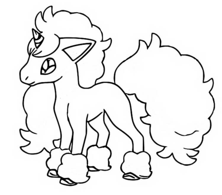 Dibujo de Ponyta para Colorear