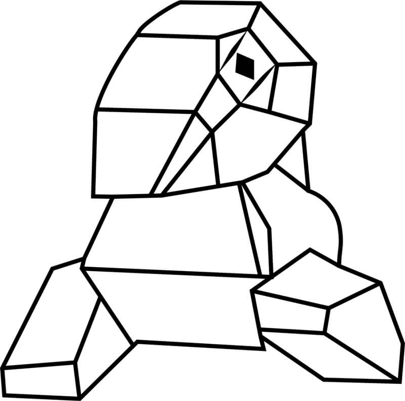 Dibujo de Porygon en Pokémon para Colorear