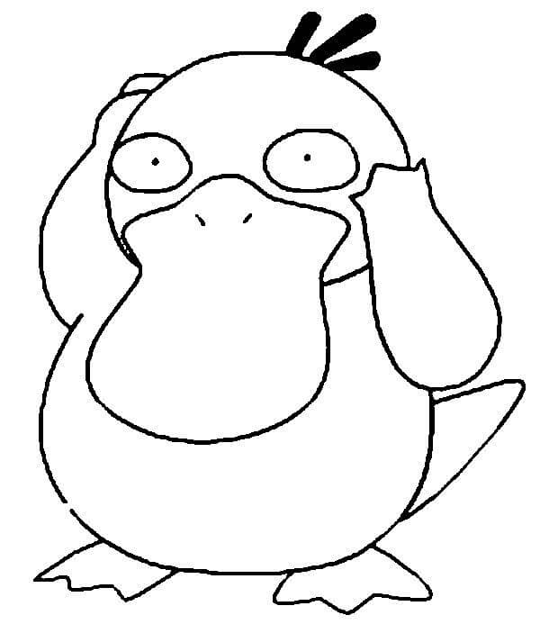 Dibujo de Psyduck en Pokémon para Colorear